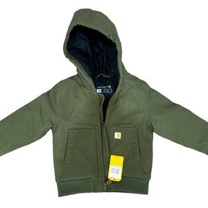 Carhartt Olive Green Hooded Jacket 2T